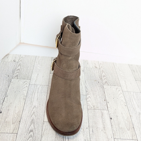 Kate Spade Sabina taupe suede boots - Picture 3 of 16